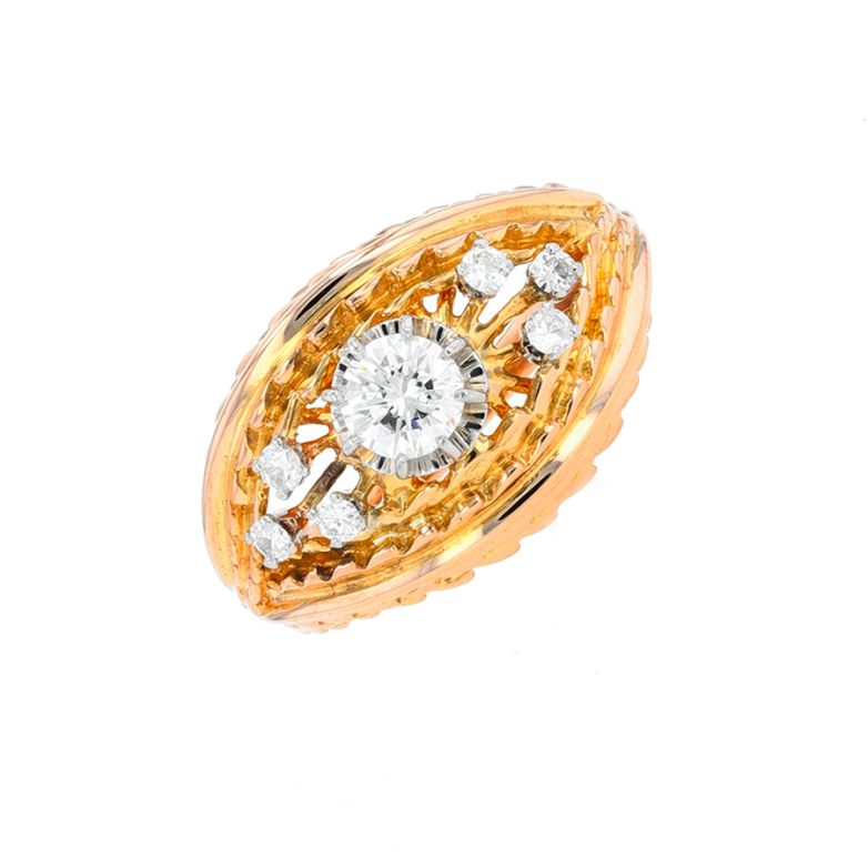 Bague Tank vintage diamants 0.65 carat 2 ors 7.75g Comme neuf -  reconditionné disponible sur Gemme Les Bijoux